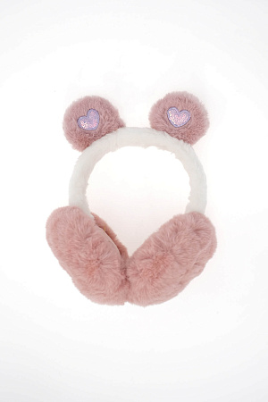 Наушники СЕРДЕЧКИ  ИСК.МЕХ весна/осень дет. 23/25 0Y-00014268