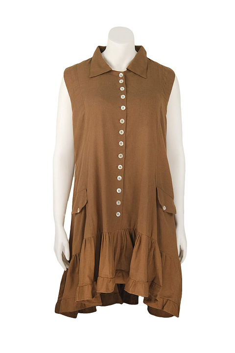 Летнее платье на пуговицах / Iconique 