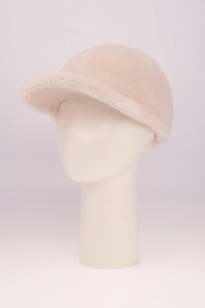 Бейсболка КОМБИ КОЖА + ШЕРСТЬ ADELINA весна/осень жен. 23/24 0Y-00014085