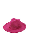 Шляпа федора SEEBERGER лето жен. 25 0Y-00018218 (универсальный, ягодно-красный, 26 berry red)