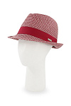 Шляпа трилби SEEBERGER лето ун. 24 0Y-00005357 (58-59, фуксия/бордовый, СЗ)