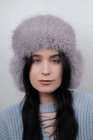 Шапка ушанка на кнопке МИНИ ЭКО НОРКА РЕКС+ПЕСЕЦ зима жен. 25/26 0Y-00018995