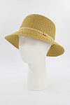 Шляпа ШАТУШ лето жен. 22/24/25 SALE 0Y-00005137 (56-58, горчичный, лента, пряжка)