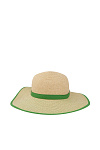 Шляпа SEEBERGER лето жен. 24/25 0Y-00015521 (L, льняной/зеленый, 9355 linen/jage)