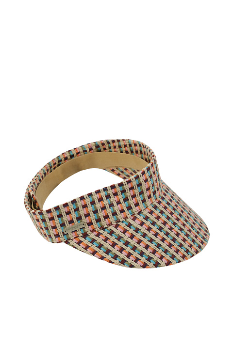 Козырек на липучке соломенный / Seeberger