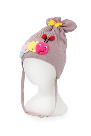 Шапка отворот на завязках САНИ УЛИТКА VELES весна/осень дет. 240 SALE 0Y-00004412