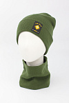 Головной убор лопата WAG ADJI зима жен. 21/22 0Y-00001394 (56-58, хаки, нашивка)