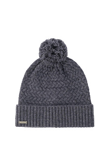Шапка с помпоном из шерсти мериноса и яка / Seeberger