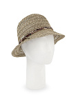 Шляпа клош SEEBERGER лето жен. 22 0Y-00005326 (универсальный, бежевый, шнурок, лейбл)