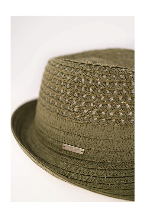 Шляпа трилби соломенная / Seeberger