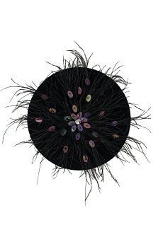 Берет Agatus с перьями зимний / Vizio