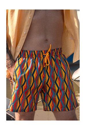 Шорты на завязках ALLOVER ETNICO BIKKEMBERGS лето муж. 23 0Y-00011866