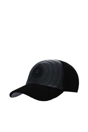 Бейсболка на резинке КОМБИ ВЕЛЬВЕТ+КОЖА GUXEN весна/осень муж. 24/25 0Y-00013329