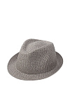Шляпа трилби SEEBERGER лето жен. 25 0Y-00018208 (L, дымчато-серый/фланелевый серый, 1412 smoke grey/flannel grey)