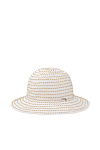 Шляпа FILETTO VIZIO лето жен. 24 0Y-00014926 (56-58, молочный, люрекс)