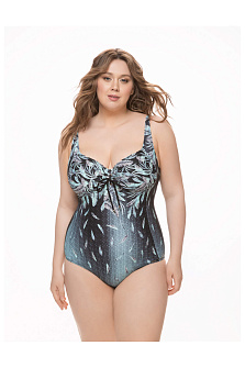 Купальник слитный майо / plus size / Fianeta