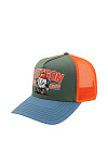 Бейсболка сетка STETSON лето ун. 25 0Y-00018168 (универсальный, темно-зеленый/джинсовый, , 42 sonstigeвышивка)