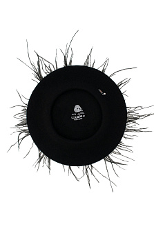 Берет Agatus с перьями зимний / Vizio