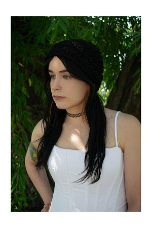 Шапка отворот КРАШЕ АЖУР KAROZA лето жен. 25 0Y-00018547