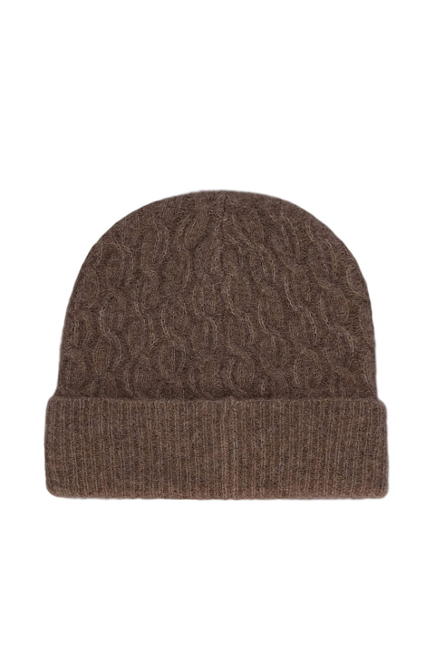 Шапка с отвротом из альпаки / Seeberger