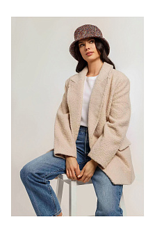 Панама букле на флисе / LOEVENICH