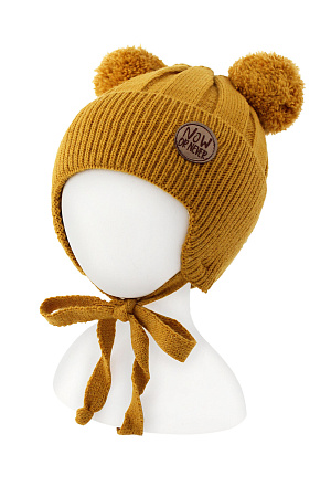 Шапка отворот на завязках MADLEN весна/осень дет. 22/23 0Y-00007952
