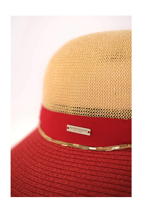 Шляпа флоппи соломенная / Seeberger