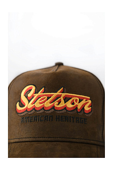 Бейсболка из кожи с ушками / Stetson