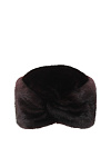 Шапка чалма СКАНДИНАВСКАЯ НОРКА SEMIFUR зима жен. 22/25 0Y-00009437 (56-58, бордовый)
