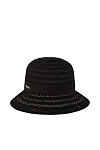 Шляпа клош SEEBERGER лето жен. 24 0Y-00014668 (универсальный, черный, 10 black)