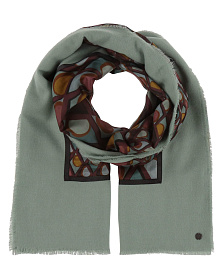 Палантин из комбинированной ткани / Fraas