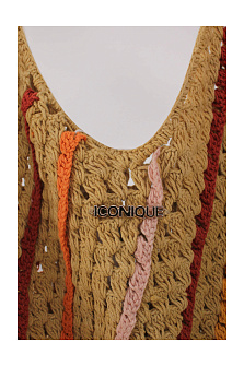 Сумка пляжная вязаная из хлопка / ICONIQUE