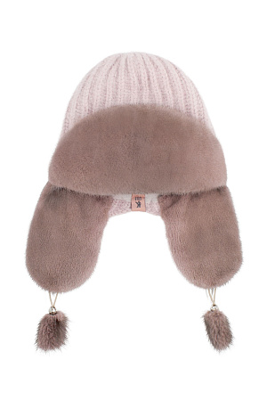 Шапка КОМБИ АНГОРА + МЕХ НОРКИ КАТРИН зима жен. 22/23 0Y-00008196