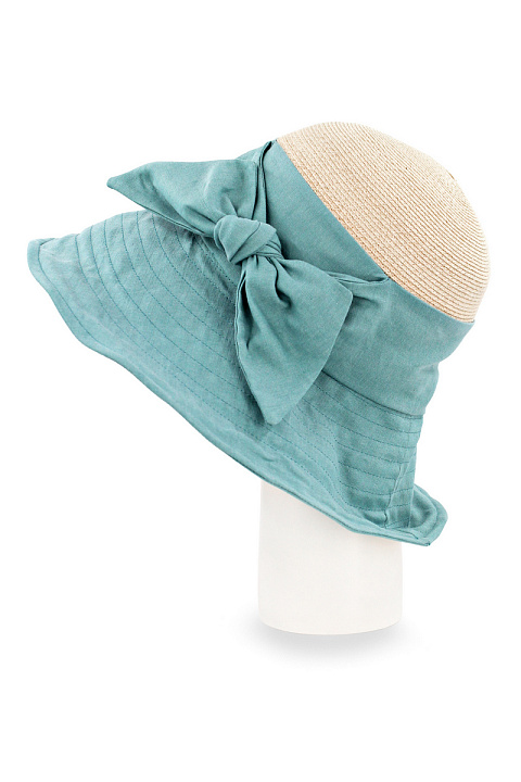 Шляпа широкополая из льна и хлопка / Gingi