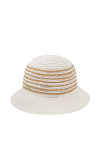 Шляпа SEEBERGER лето жен. 25 0Y-00018215 (L, белый/песочный, 1794 white/sand)