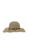 Шляпа флоппи SEEBERGER лето жен. 22 0Y-00005337 (универсальный, светлый хаки, шнурок, лейбл)