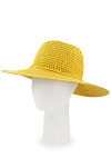 Шляпа флоппи SEEBERGER лето жен. 230 SALE 0G-00005024 (универсальный, желтый, шнурок, бант)
