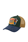 Бейсболка сетка STETSON лето ун. 25 0Y-00015539 (универсальный, зеленый/индиго, , 24 sonstigeвышивка)