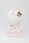 Головной убор ORHIDA весна/осень дет. 230 SALE 0Y-00003768 (1-2, бледно-розовый, нашивка)