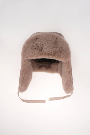 Шапка ушанка ЭКО НОРКА КОМБИ РЕКС зима жен. 24/25 0Y-00002927