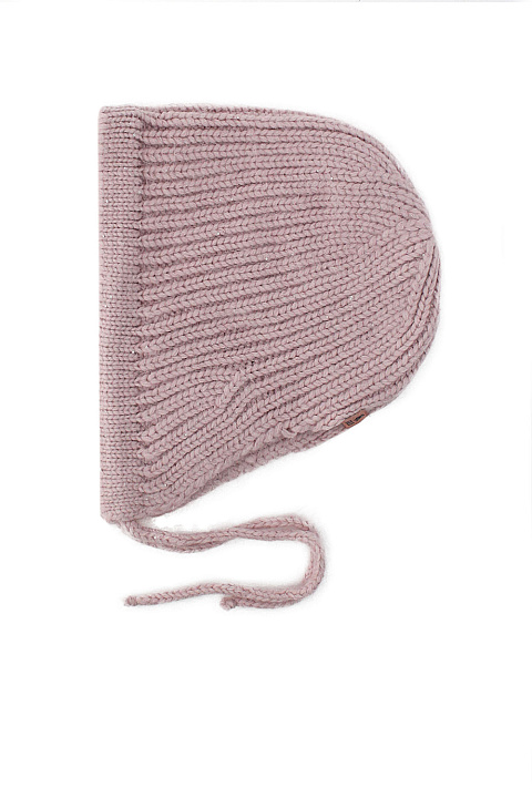 Шапка чепчик из ангоры с люрексом