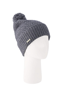 Шапка с помпоном из шерсти мериноса и яка / Seeberger