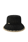 Шляпа SEEBERGER лето жен. 25 0Y-00018209 (универсальный, черный/льняной, 1093 black/linen)