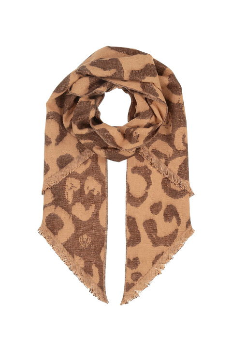 Шарф зимний леопардовый / Fraas