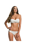 Купальник раздельный бандо PALOMA лето жен. 23 0Y-00011992 (LB, белый, полосы)