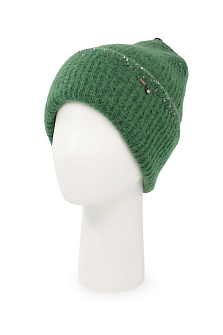 Шапка с отворотом из мохера и шерсти / Vizio