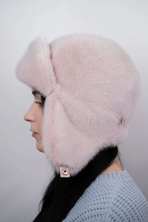 Шапка ушанка на кнопке ЭКО НОРКА МИНИ КНОПКИ зима жен. 25/26 0Y-00013829