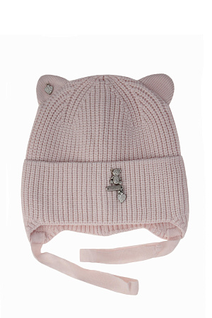 Шапка отворот на завязках МИШКА MADLEN весна/осень дет. 25 0Y-00017965