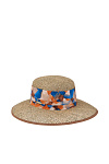 Шляпа SEEBERGER лето жен. 24 (L, натуральный/орехово-коричневый, , 9084 natural/nut brownлента)