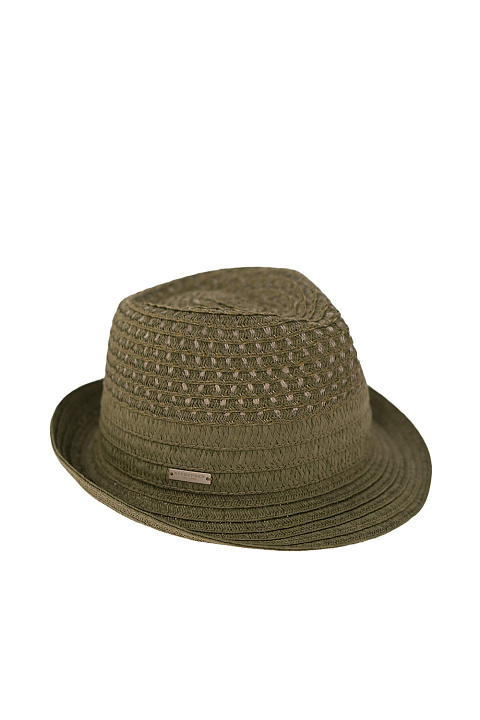 Шляпа трилби соломенная / Seeberger